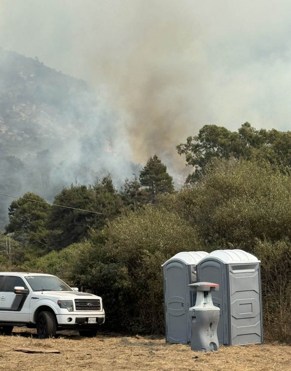 Standard portable toilets Fire
